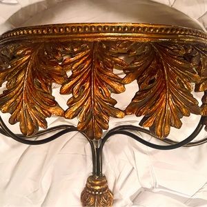 Beautiful gold leaf shelf